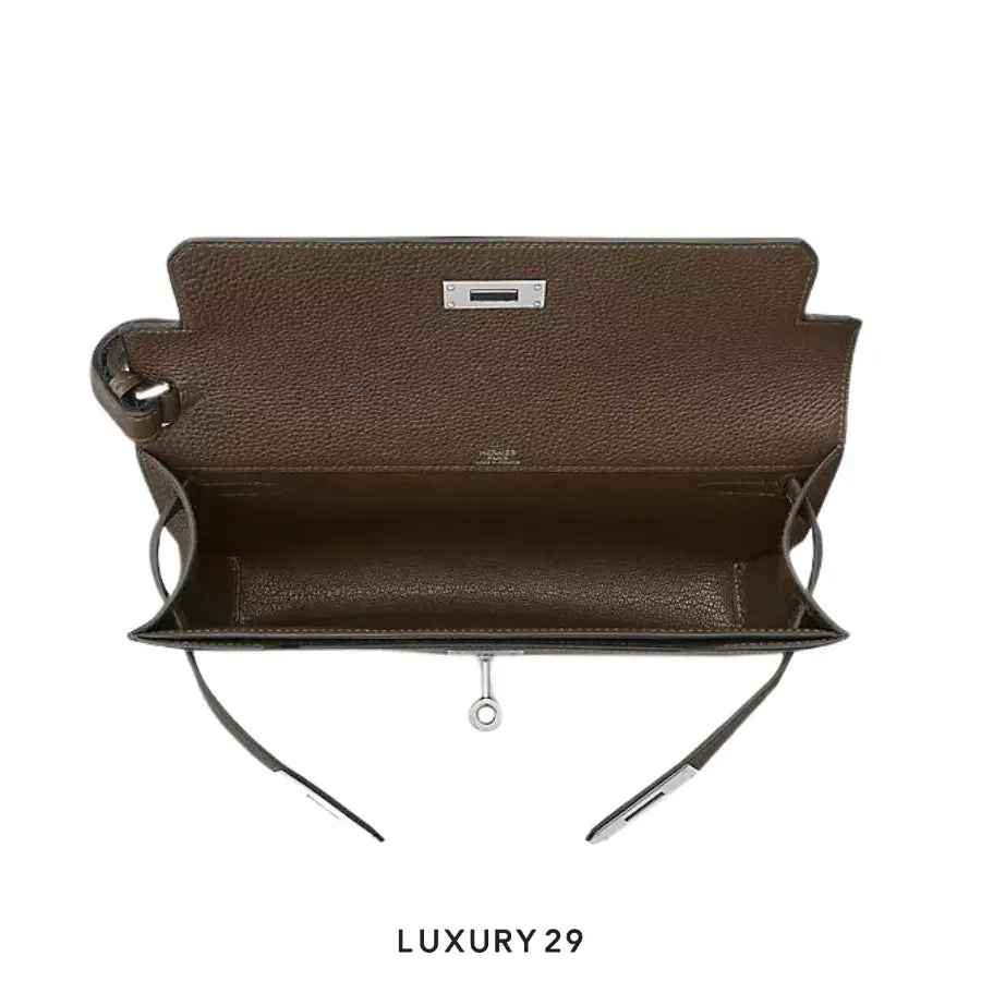 Hermes Kelly depeches 25 pouch Ecorce HERMES