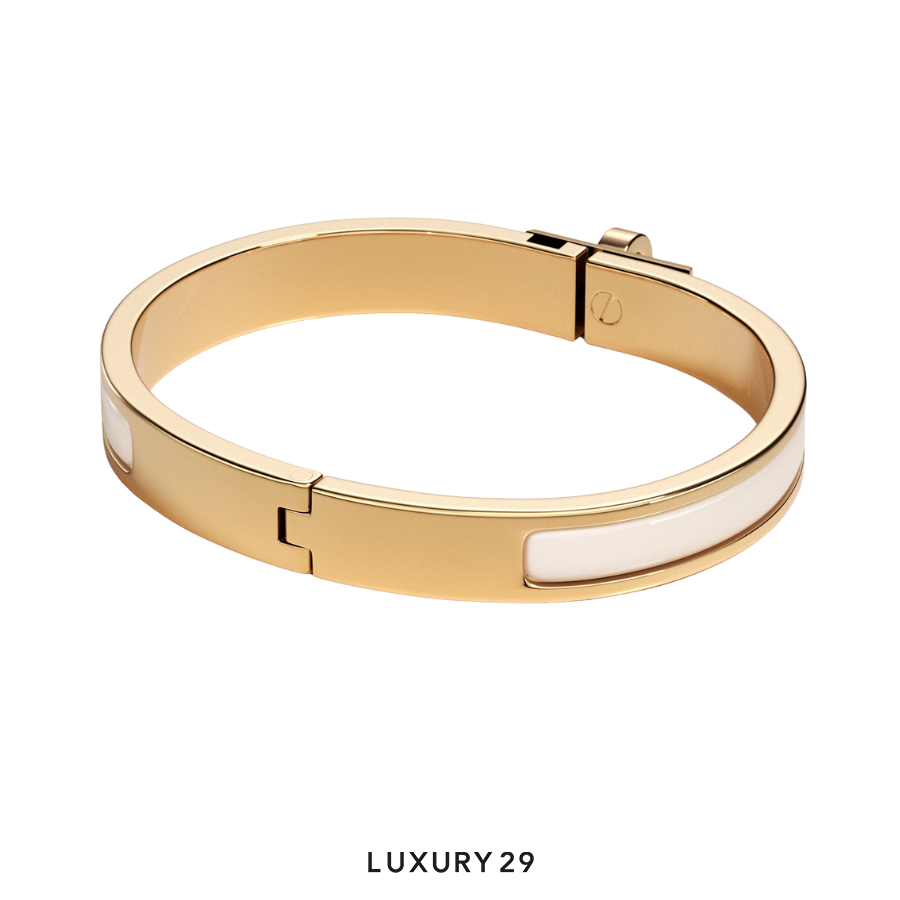 Hermes Mini Clic Kelly Bracelet creme HERMES Luxury29
