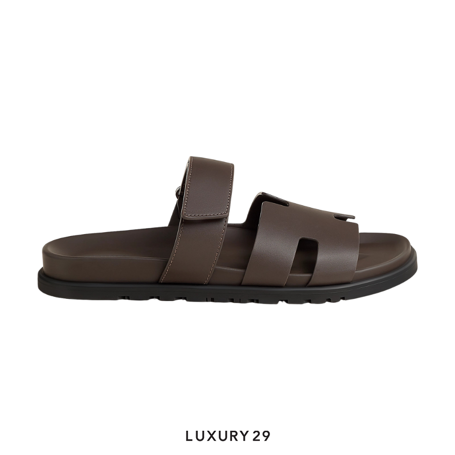 Hermes Sandle homme Chypre Veau Ecorce HERMES