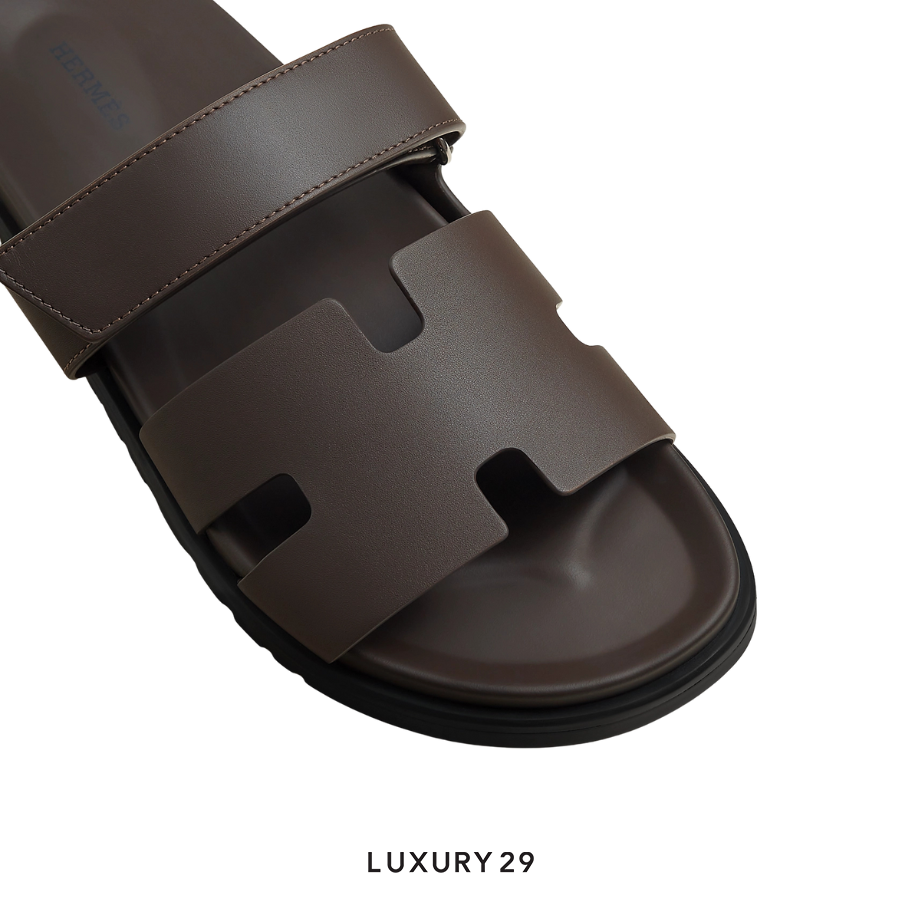 Hermes Sandle homme Chypre Veau Ecorce HERMES