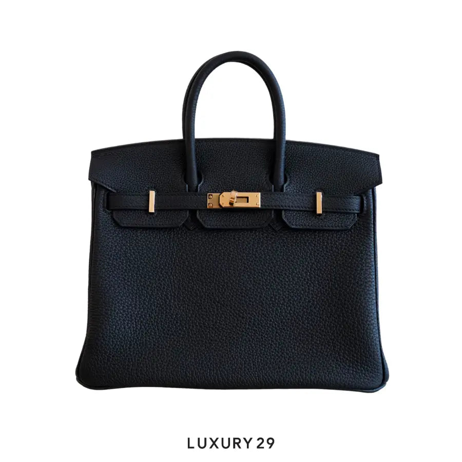 Hermes Birkin 25 Black Togo Gold Hardware / B Stamp (2023)