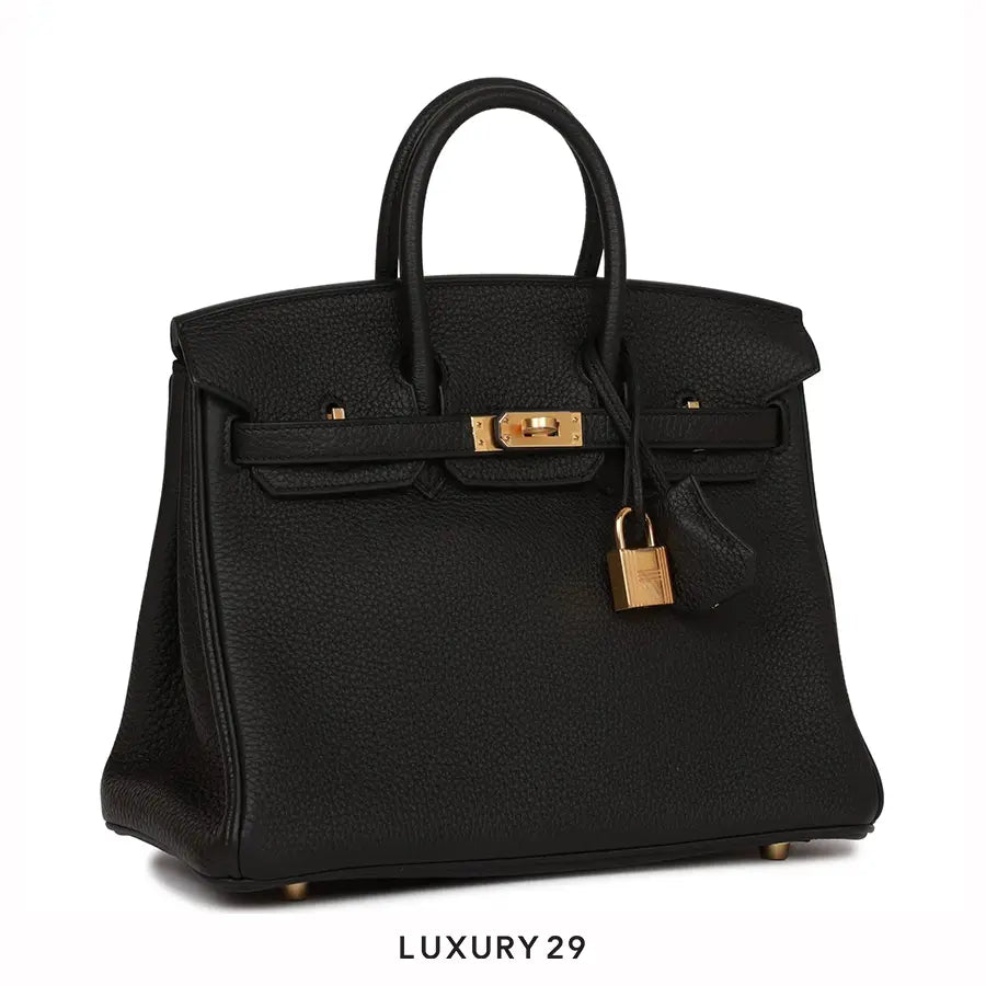 Hermes Birkin 25 Black Togo Gold Hardware / B Stamp (2023) HERMES