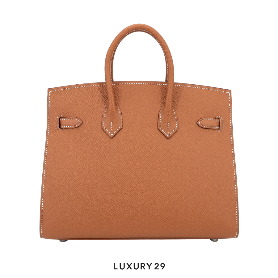 Hermes Birkin Sellier 25 Epsom Gold Palladium Hardware W Stamp (Jan2025) HERMES