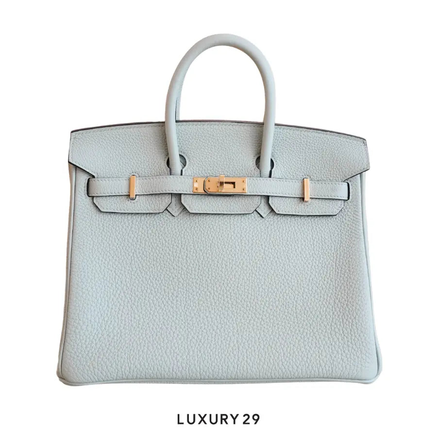 Hermes Birkin 25 Gris Neve Togo Gold Hardware / B Stamp (2023)