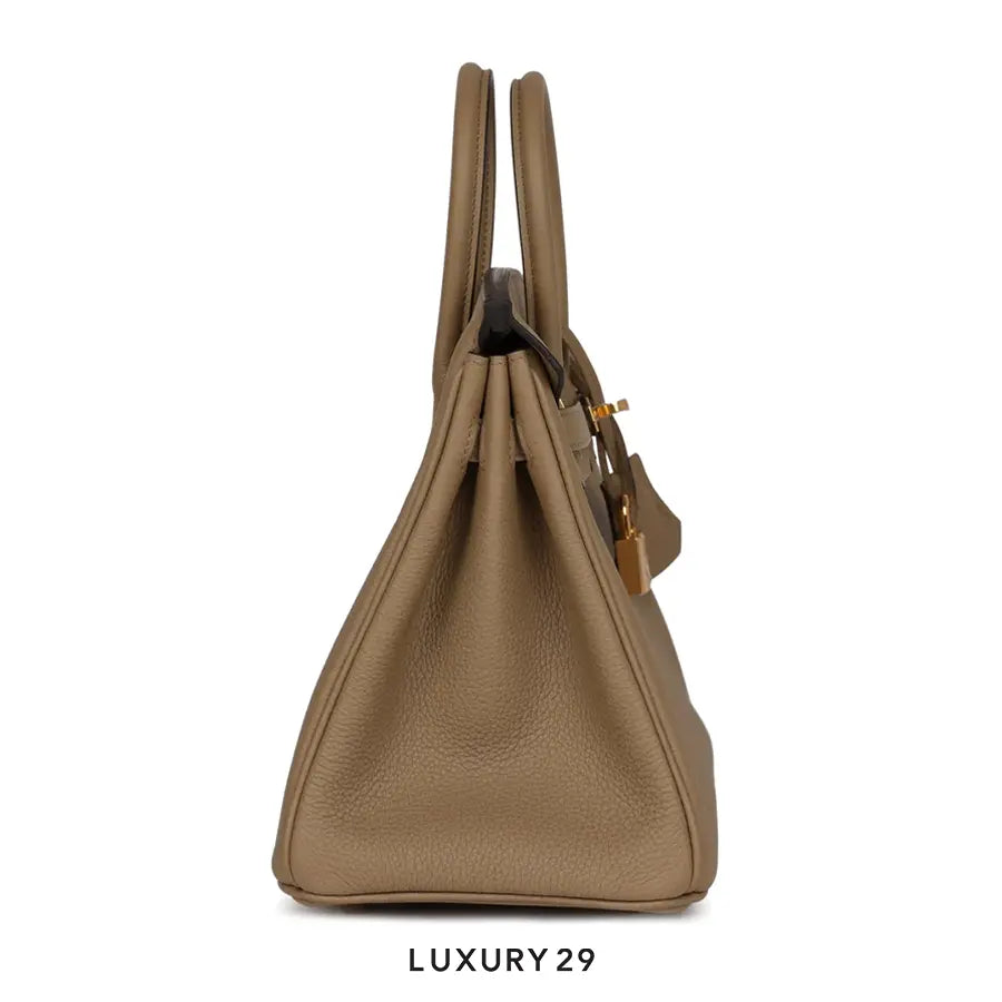 Hermes Birkin 25 Veau Togo Beige Marfa Gold Hardware HERMES