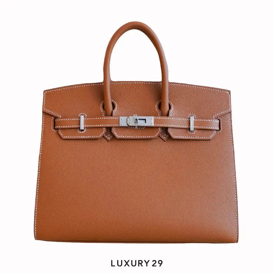 Hermes Birkin Sellier 25 Gold Epsom Palladium Hardware / B Stamp (2023)