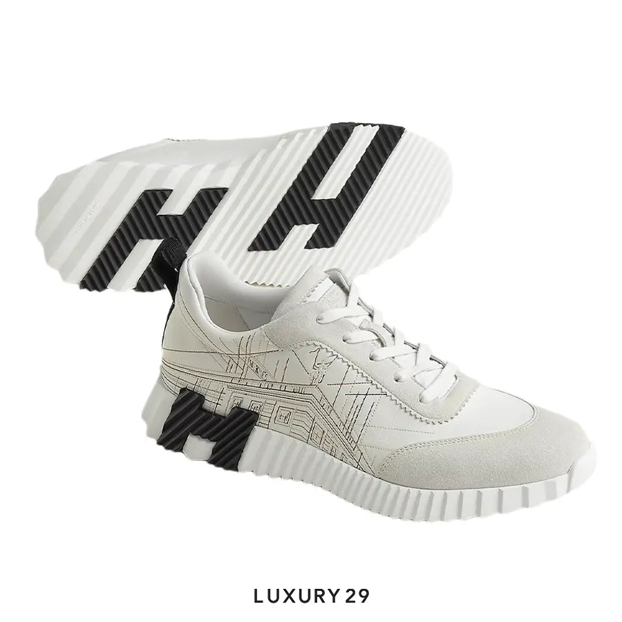 Hermes Bouncing Black Sneaker Blanc(M) HERMES