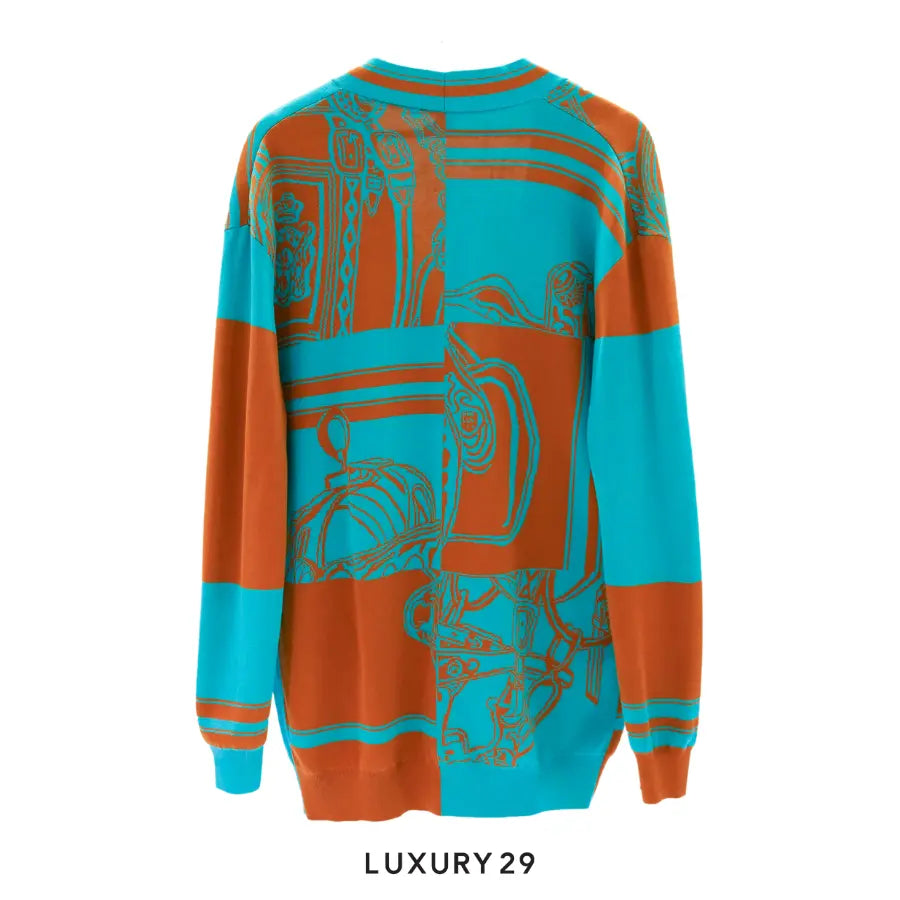 Hermes Cardigan Inspi Golfeur Maille HERMES