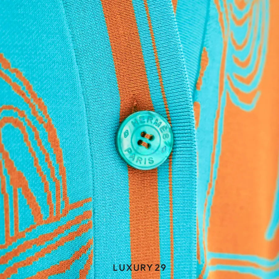 Hermes Cardigan Inspi Golfeur Maille HERMES