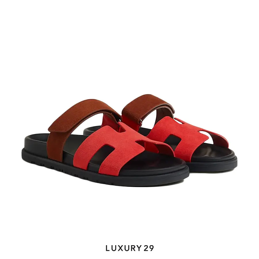 Hermes Chypre Sandal Rouge Cinetique / Gold HERMES