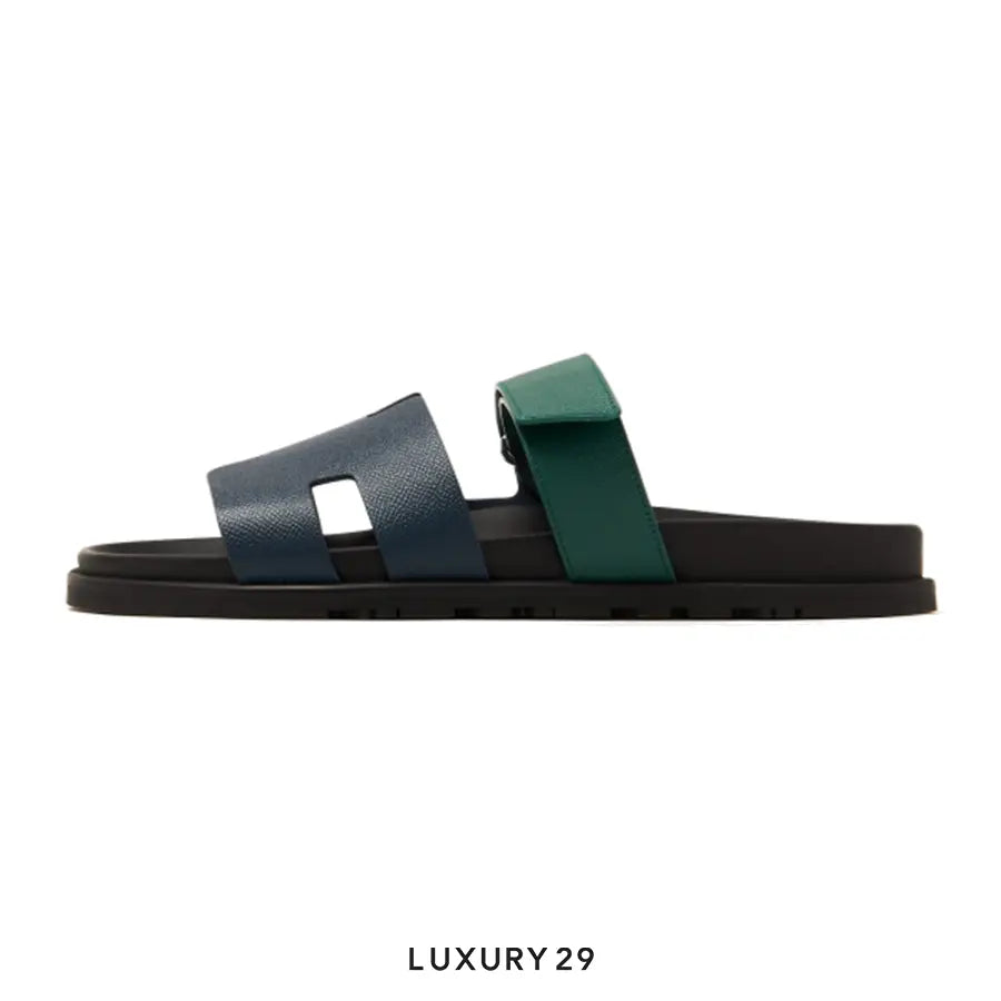 Hermes Chypre Sandal Bleu Celeste / Vert Oyat HERMES