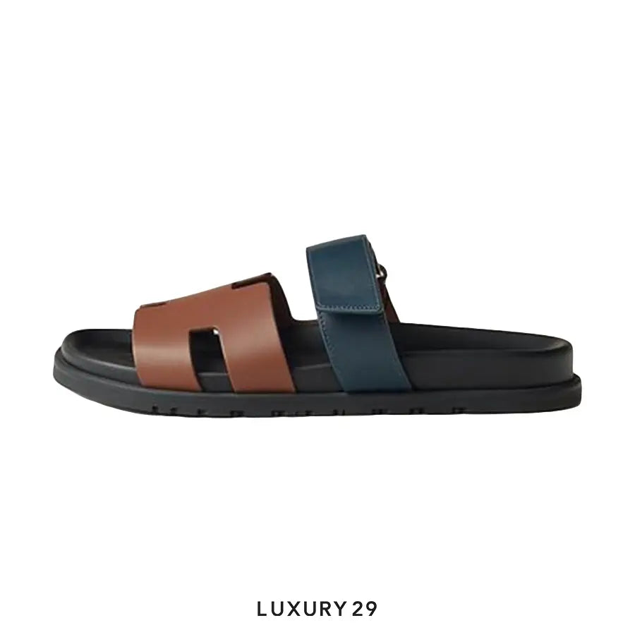 Hermes Chypre sandal Gold / Bleu Celeste HERMES