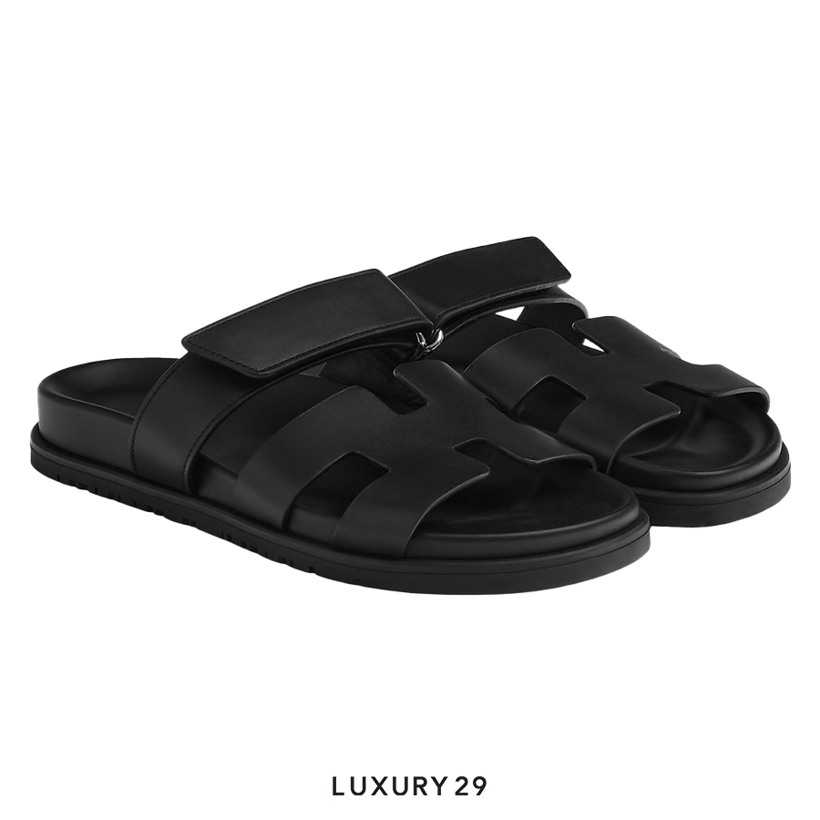 Hermes Chypre sandal Noir HERMES
