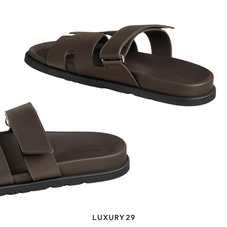 Hermes Chypre sandal Veau Ecorce HERMES