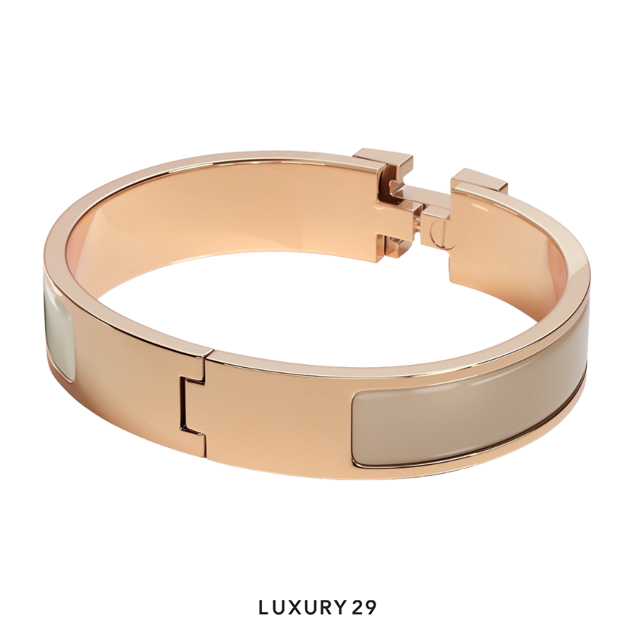 Hermes Clic H Bracelet Rose Gold plated PM Systeme HERMES