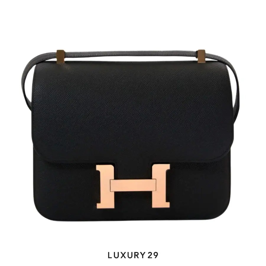 Hermes Constance III Miroir Veau Epsom Noir HERMES