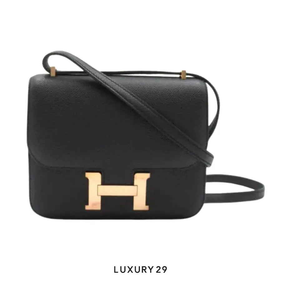 Hermes Constance III Miroir Veau Epsom Noir HERMES
