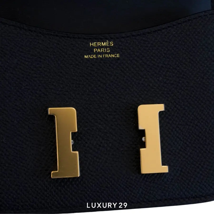Hermes Constance Slim Compact Veau Epsom Noir HERMES