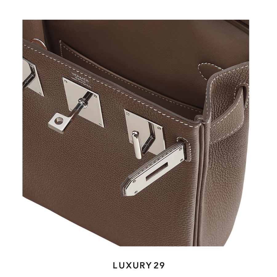Hermes Hac a Dos PM backpack Etoupe Togo Palladium Hardware W Stamp (Feb2025) HERMES