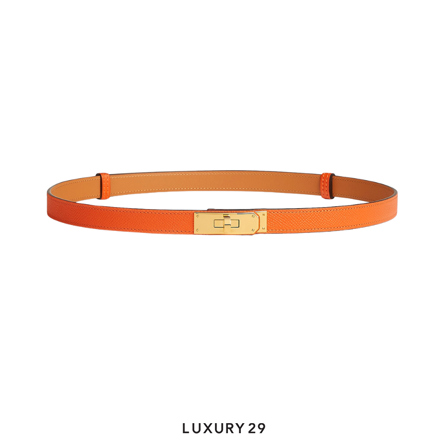 Hermes Kelly 18 belt Feu HERMES