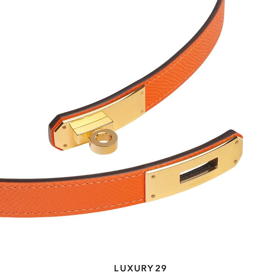 Hermes Kelly 18 belt Feu HERMES