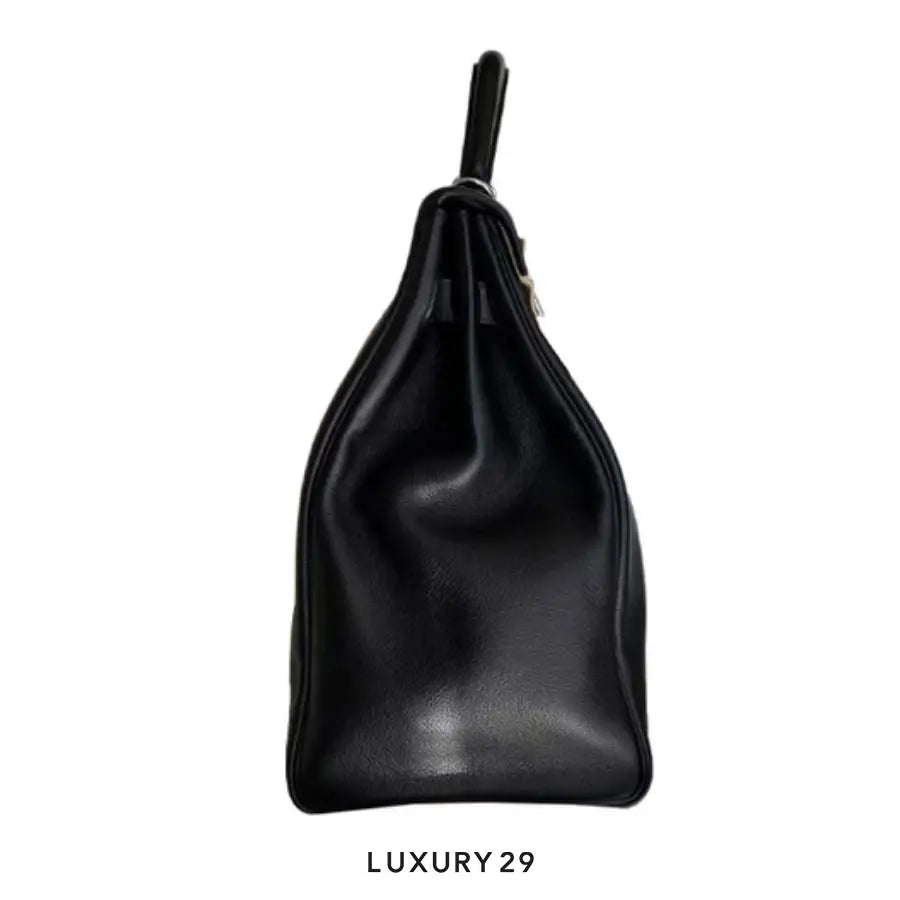 Hermes Kelly Relax Voyage 50 Taurillon Novillo Noir Palladium Hardware / B Stamp (2023) HERMES