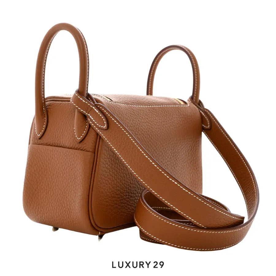 Hermes Lindy Mini Bag Gold HERMES