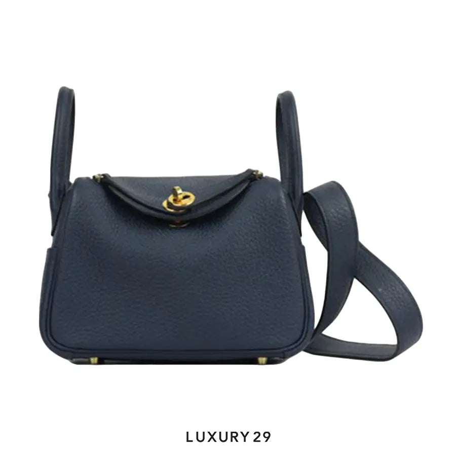 Hermes Lindy Mini II Bleu de Prusse