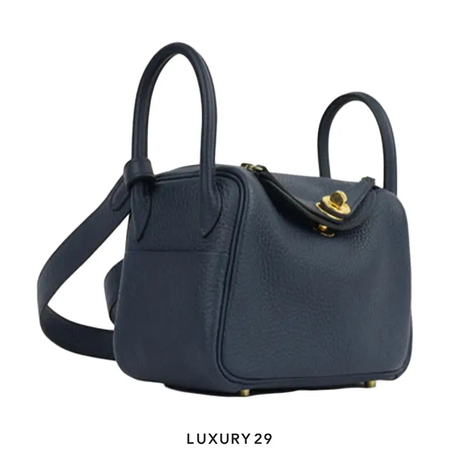 Hermes Lindy Mini II Bleu de Prusse HERMES