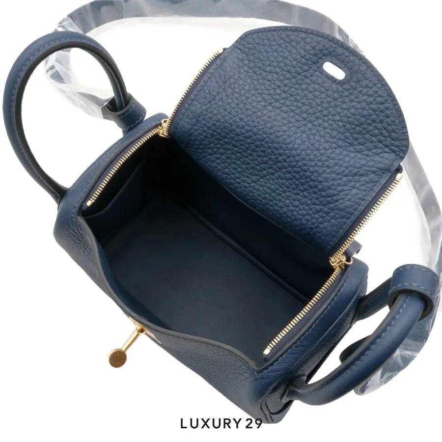 Hermes Lindy Mini II Bleu de Prusse HERMES