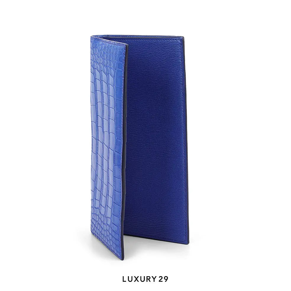 Hermes MC2 Fleming wallet Alligator Bleu Royal / B Stamp (2023) HERMES
