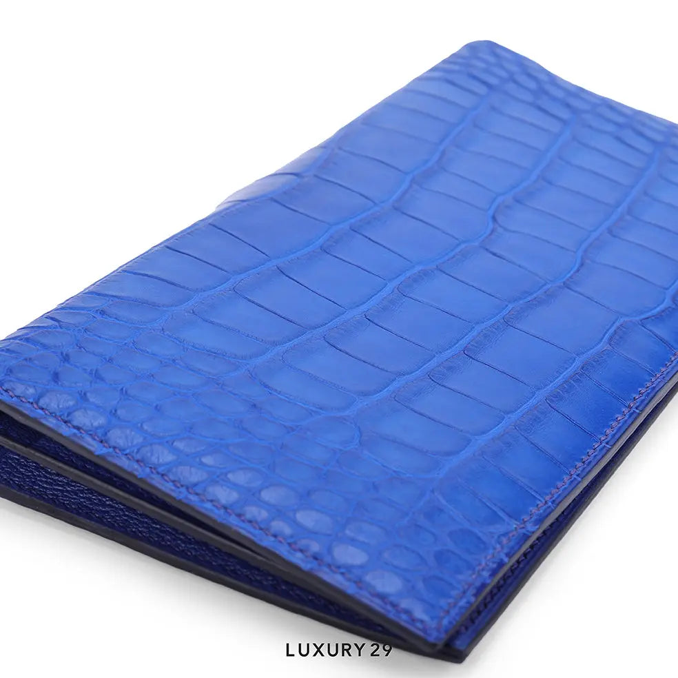 Hermes MC2 Fleming wallet Alligator Bleu Royal / B Stamp (2023) HERMES