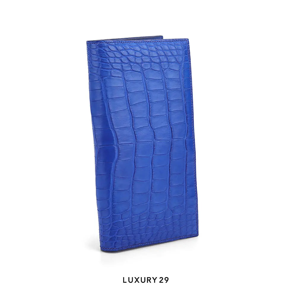Hermes MC2 Fleming wallet Alligator Bleu Royal / B Stamp (2023) HERMES