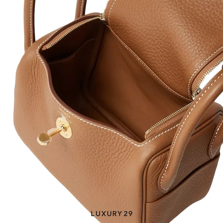 Hermes Mini-Tasche Lindy Gold HERMES