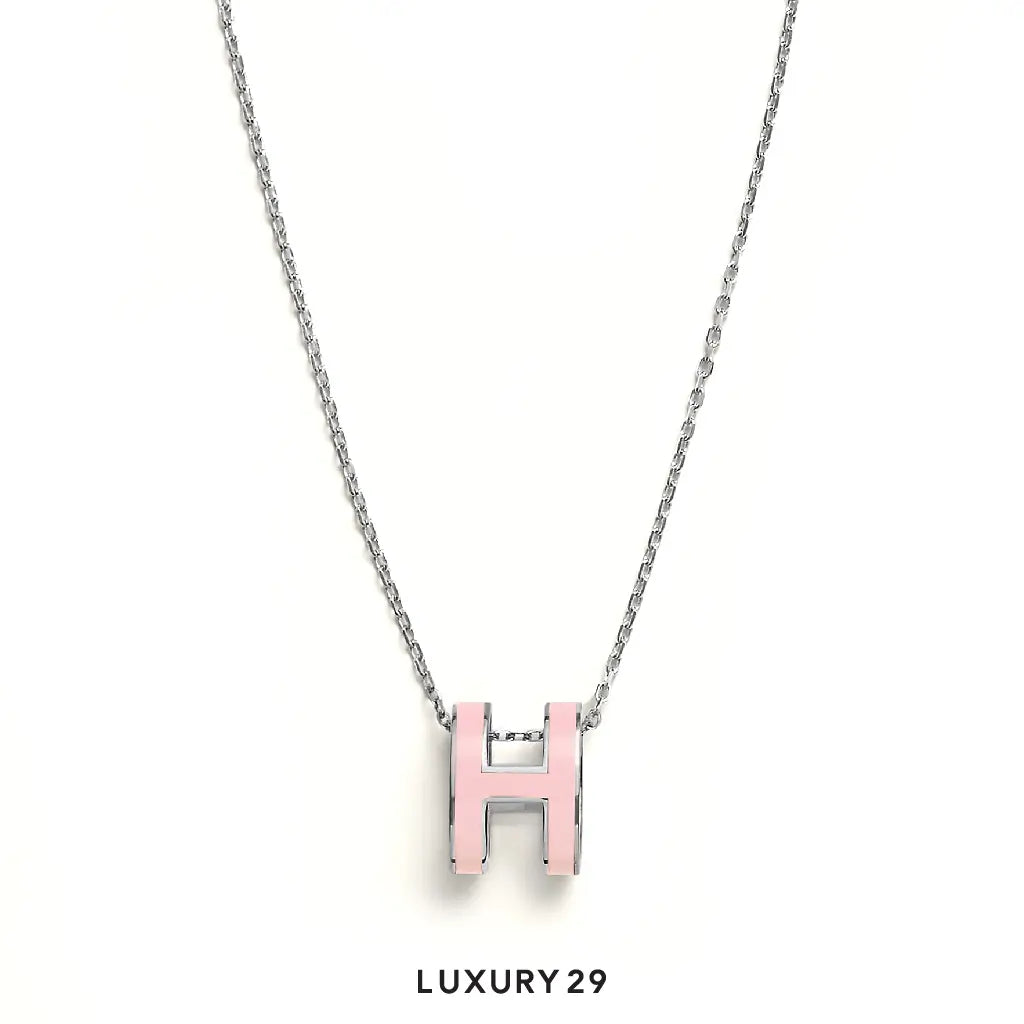 Hermes Mini Pop H pendant Rose dragee