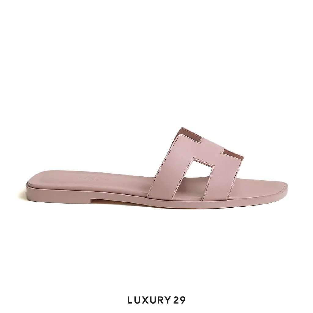 Hermes Oran Sandal Rose cancan