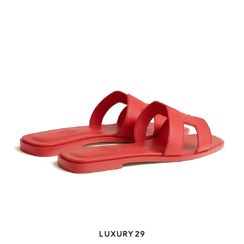 Hermes Oran Sandal Rose vermillon HERMES