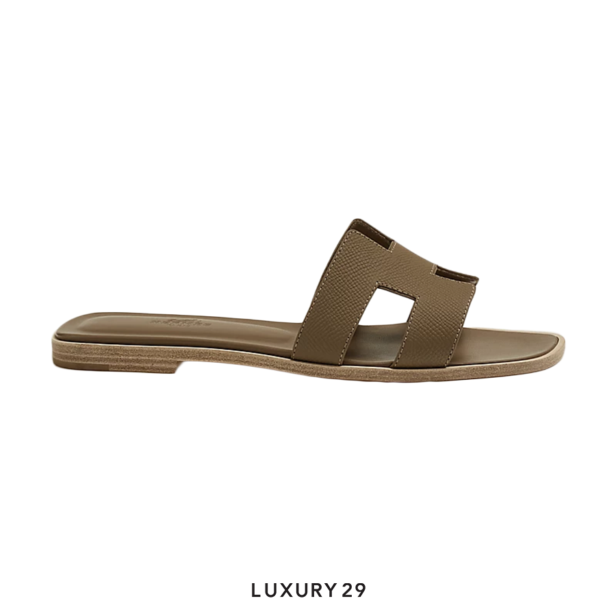 Hermes Oran sandal Etoupe HERMES