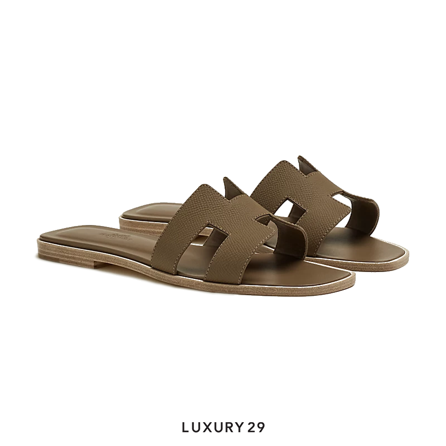Hermes Oran sandal Etoupe HERMES