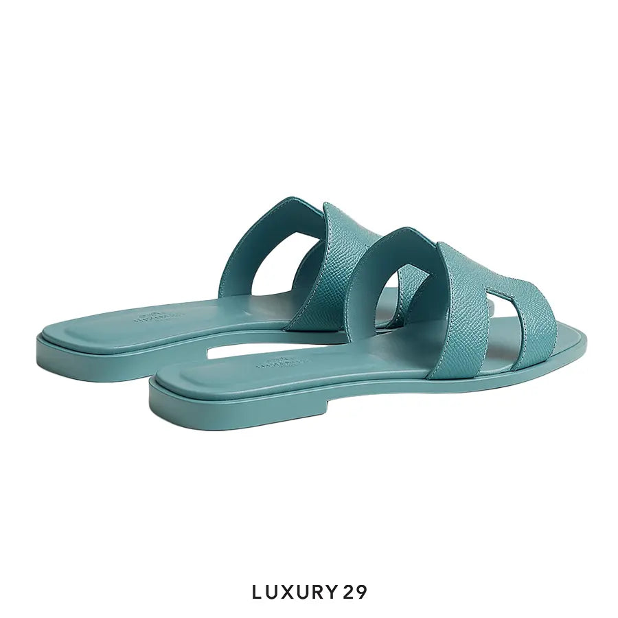 Hermes Oran Sandal Bleu Mineral HERMES