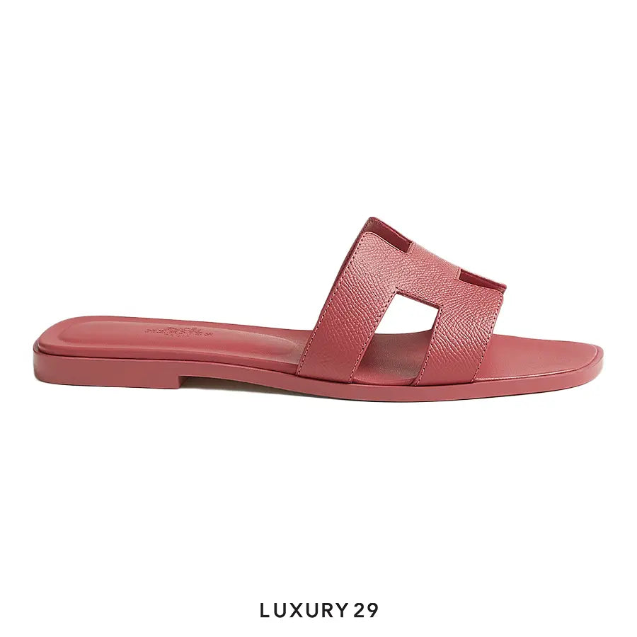 Hermes Oran sandal Rose de Venise