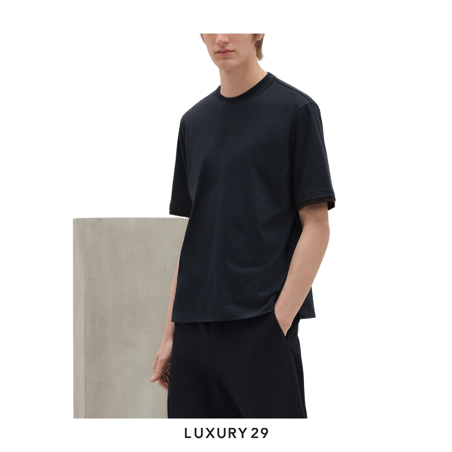 Hermes "Piqures sellier" t-shirt Marine HERMES