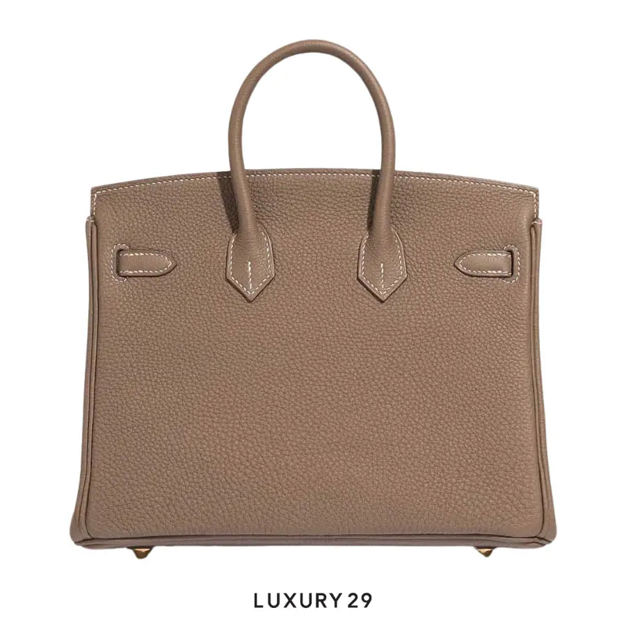 Hermes SAC Birkin 25 VEAU TOGO 18 Etoupe / B Stamp (2023) HERMES