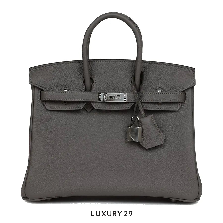 Hermes SAC Birkin 25 VEAU TOGO 25 Gris Meyer / W Stamp (2024)