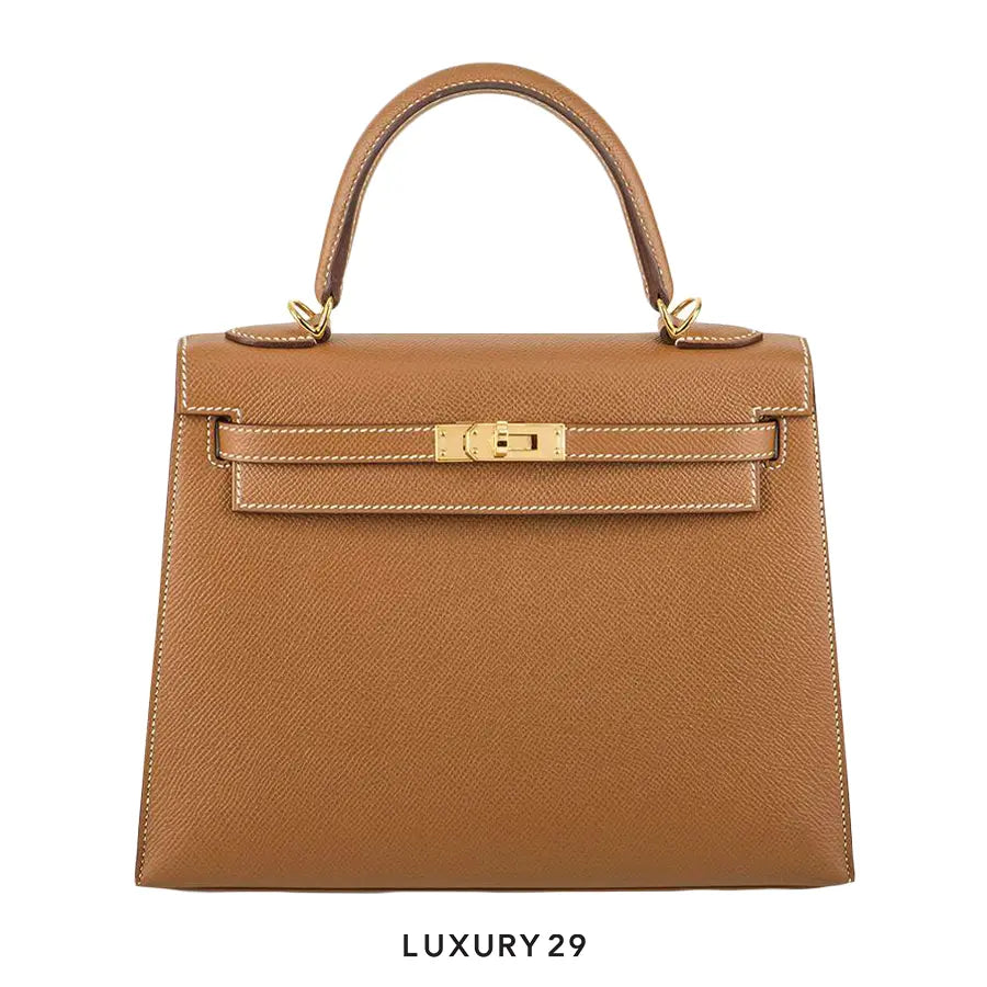 Hermes SAC Kelly II Sellier 25 VEAU EPSOM & Gold