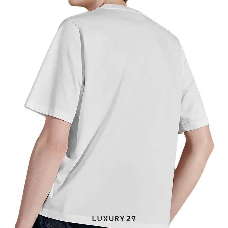 Hermes T-shirt with leather detail Blanc HERMES