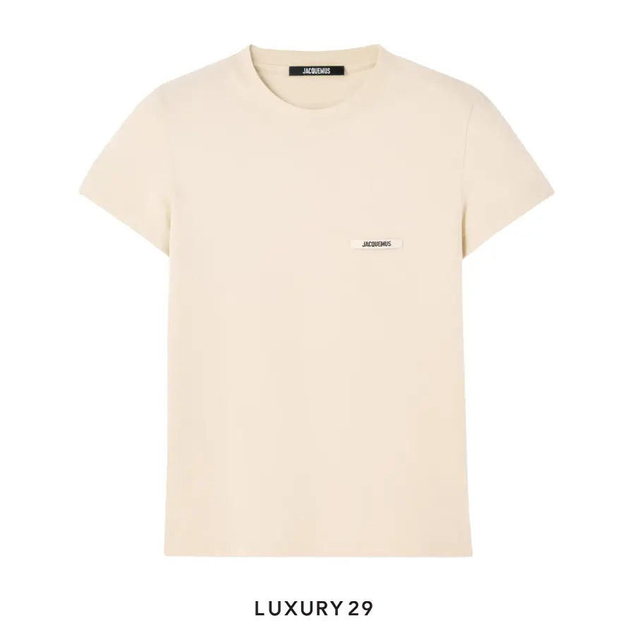 JACQUEMUS The Gros Grain logo short-sleeve t-shirt Light Beige JACQUEMUS Luxury29