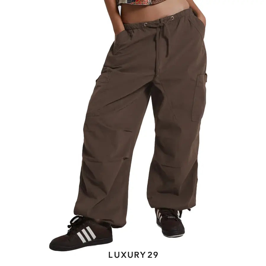 Jaded Brown Parachute Cargo Pants JADED