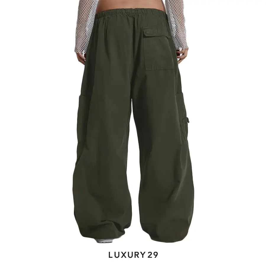 Jaded Khaki Parachute Cargo Pants JADED