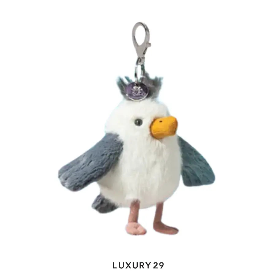 Jellycat Chip Seagull Bag Charm Grey JELLYCAT Luxury29